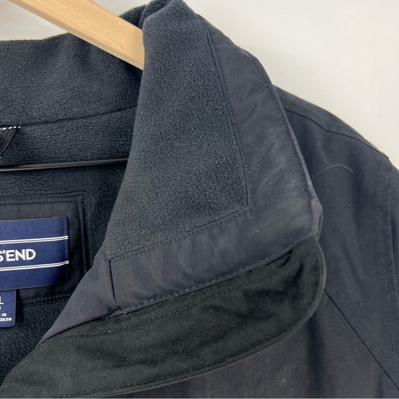 Lands' End Women's Black Squall Thick Heavy Jacket Coat XL Waterproof - Picture 7 of 11